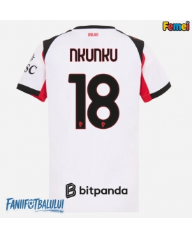 AC Milan Christopher Nkunku #18 Tricou Fotbal Replică 2025-26 Femei Deplasare